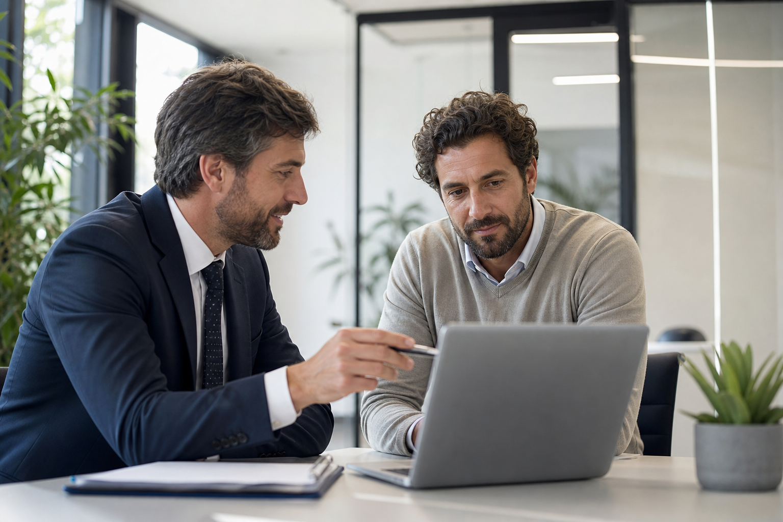 Team in riunione, vantaggio competitivo ESG
