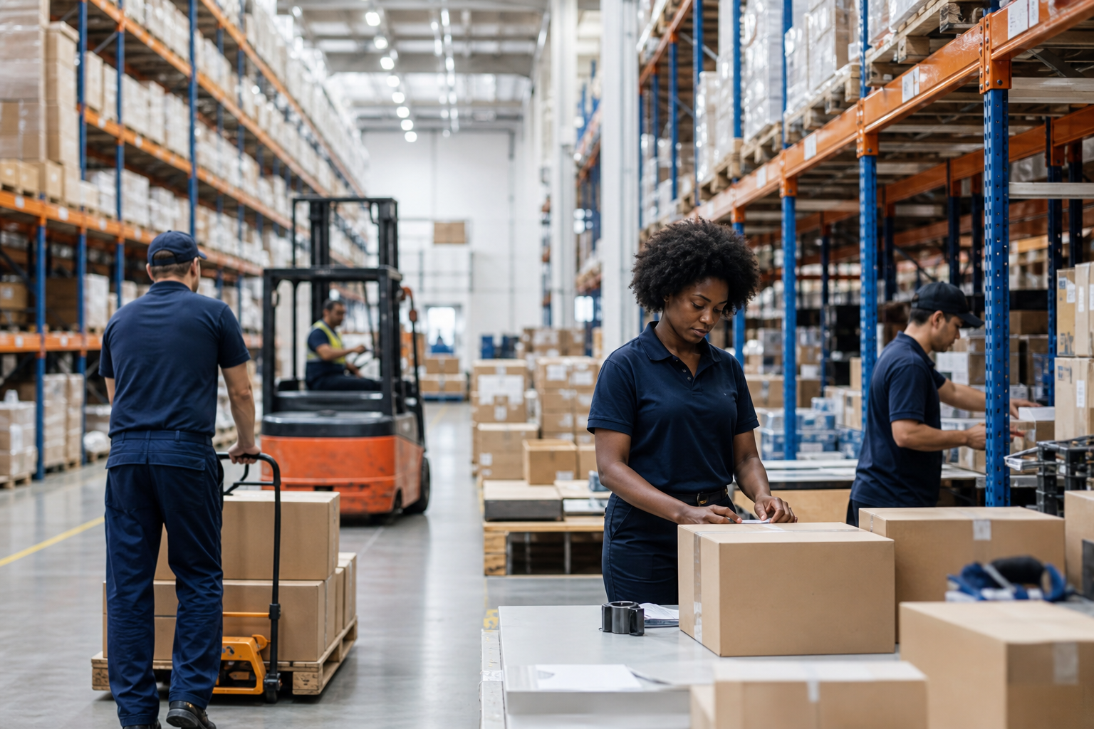 Magazzino logistico, filiera dei fornitori